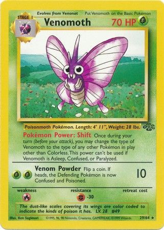 Venomoth (29/64) [Jungle Unlimited] Pokémon