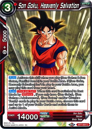 Son Goku, Heavenly Salvation (BT7-004) [Assault of the Saiyans] Dragon Ball Super