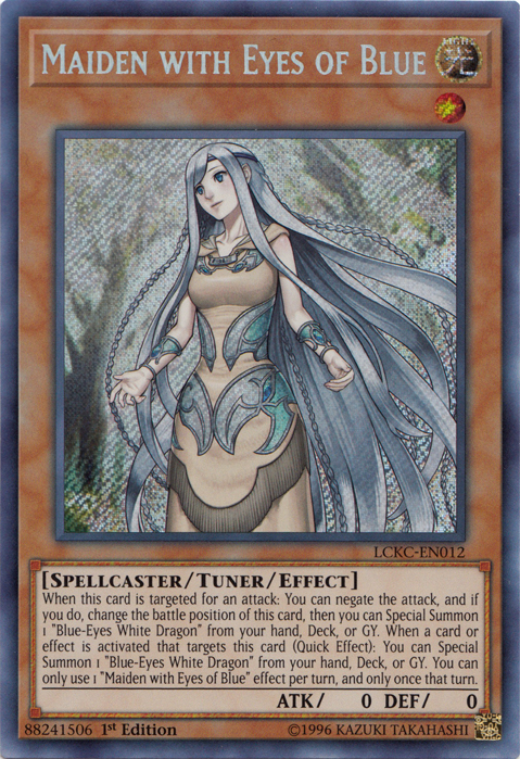 Maiden with Eyes of Blue [LCKC-EN012] Secret Rare Yu-Gi-Oh!