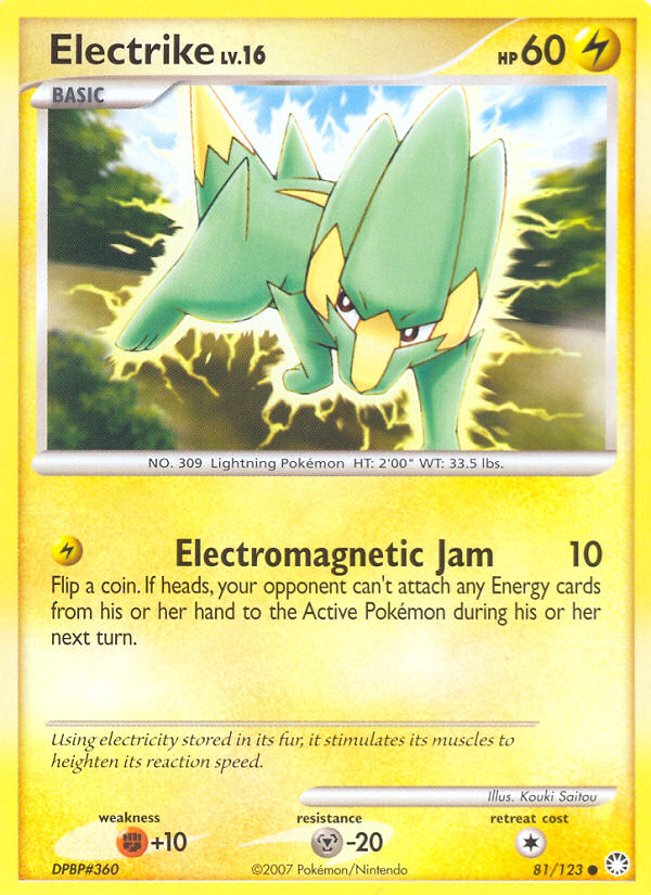 Electrike (81/123) [Diamond & Pearl: Mysterious Treasures] Pokémon