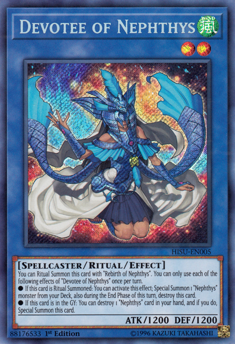 Devotee of Nephthys [HISU-EN005] Secret Rare Yu-Gi-Oh!