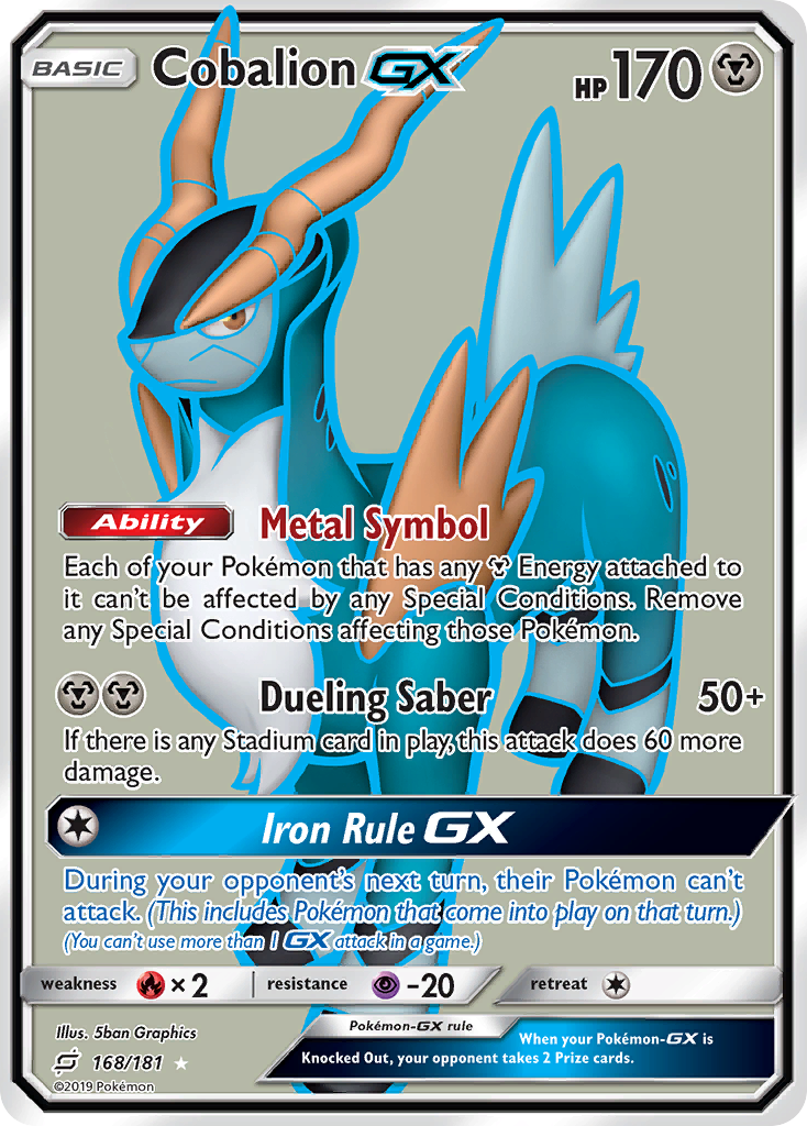 Cobalion GX (168/181) [Sun & Moon: Team Up] Pokémon