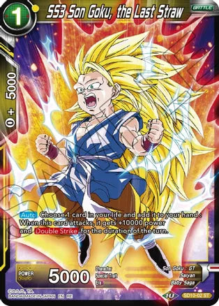 SS3 Son Goku, the Last Straw (SD10-02) [Mythic Booster] Dragon Ball Super