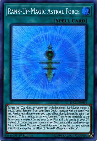 Rank-Up-Magic Astral Force [INCH-EN044] Super Rare Yu-Gi-Oh!