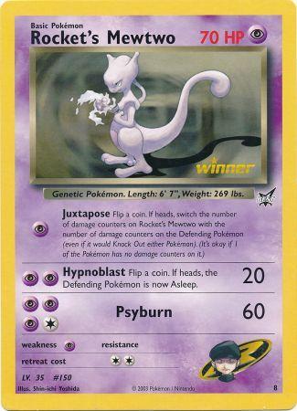 Rocket's Mewtwo (8) (Jumbo Card) [Best of Promos] Pokémon
