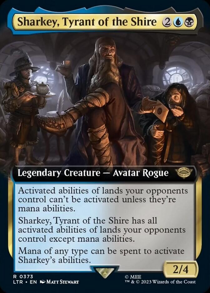 Sharkey, Tyrant of the Shire (Extended Art) [The Lord of the Rings: Tales of Middle-Earth] Magic: The Gathering