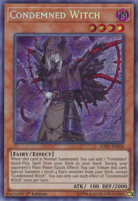 Condemned Witch [SOFU-EN028] Secret Rare Yu-Gi-Oh!