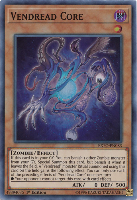 Vendread Core [EXFO-EN083] Super Rare Yu-Gi-Oh!