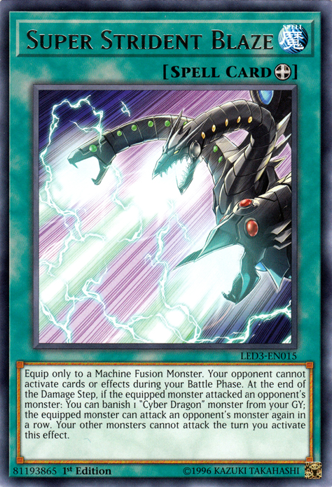 Super Strident Blaze [LED3-EN015] Rare Yu-Gi-Oh!