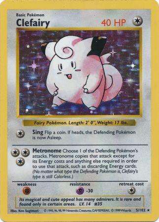 Clefairy (5/102) [Base Set Shadowless Unlimited] Pokémon