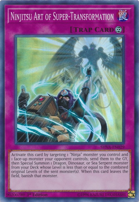 Ninjitsu Art of Super-Transformation [SHVA-EN029] Super Rare Yu-Gi-Oh!