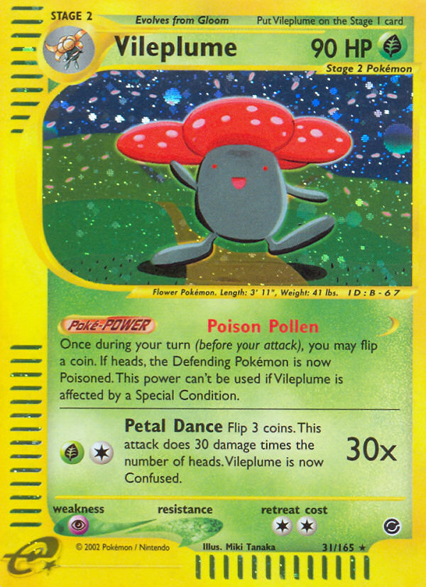 Vileplume (31/165) [Expedition: Base Set] Pokémon