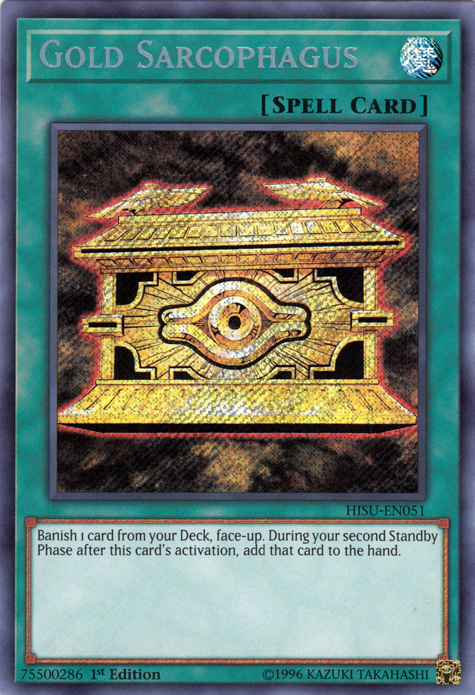 Gold Sarcophagus [HISU-EN051] Secret Rare Yu-Gi-Oh!