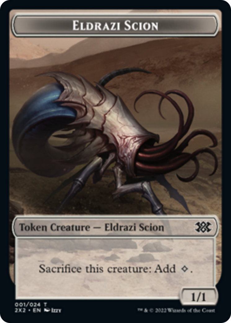 Zombie // Eldrazi Scion Double-Sided Token [Double Masters 2022 Tokens] Magic: The Gathering