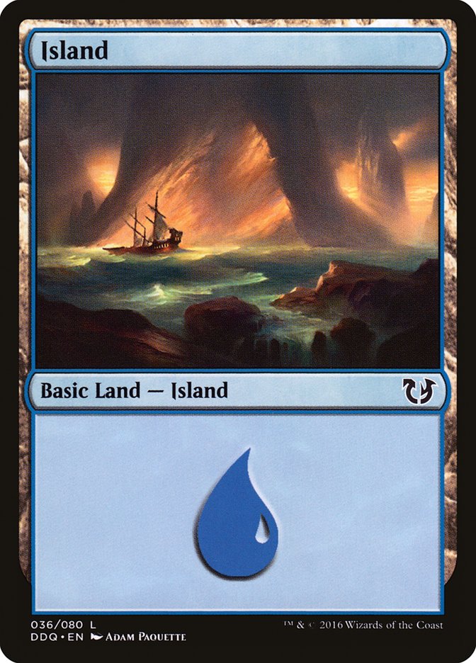 Island (36) [Duel Decks: Blessed vs. Cursed] Magic: The Gathering