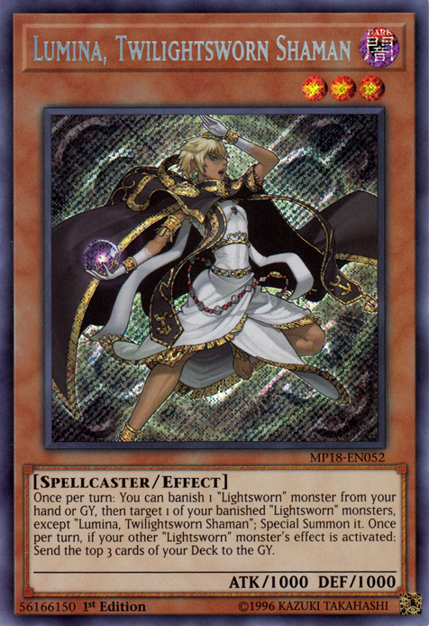 Lumina, Twilightsworn Shaman [MP18-EN052] Secret Rare Yu-Gi-Oh!