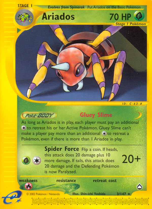 Ariados (3/147) [Aquapolis] Pokémon