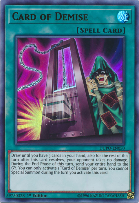 Card of Demise [DUPO-EN050] Ultra Rare Yu-Gi-Oh!