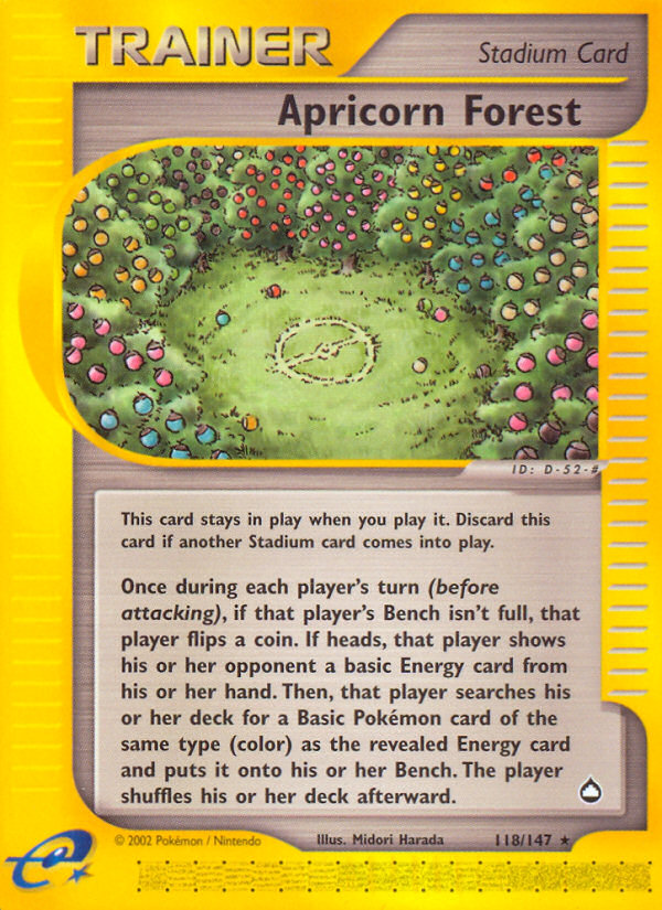 Apricorn Forest (118/147) [Aquapolis] Pokémon