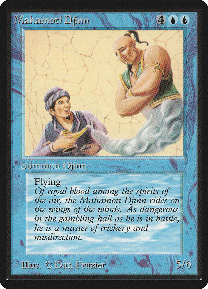 Mahamoti Djinn [Beta Edition] Magic: The Gathering