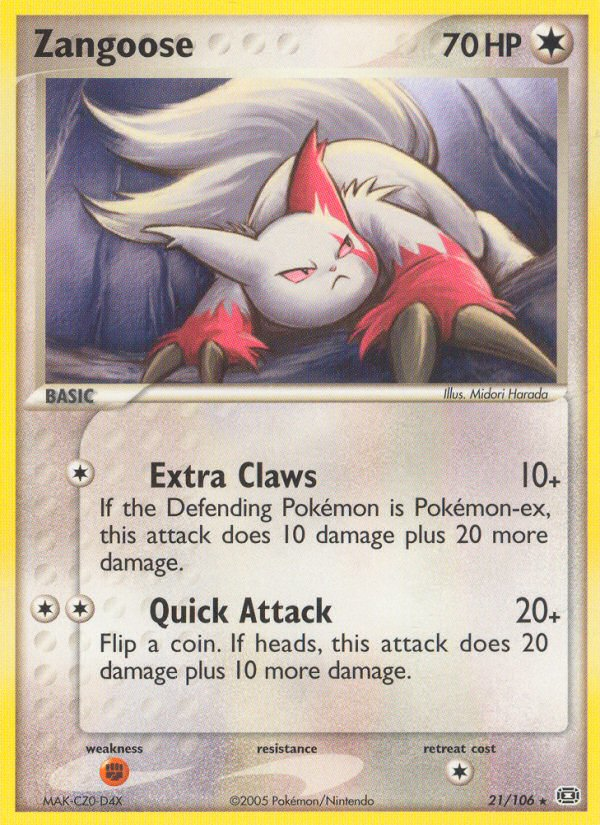 Zangoose (21/106) [EX: Emerald] Pokémon