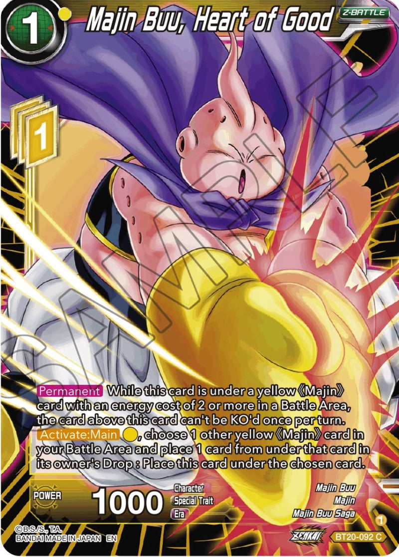 Majin Buu, Heart of Good (BT20-092) [Power Absorbed] Dragon Ball Super