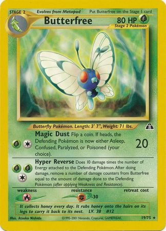 Butterfree (19/75) [Neo Discovery Unlimited] Pokémon