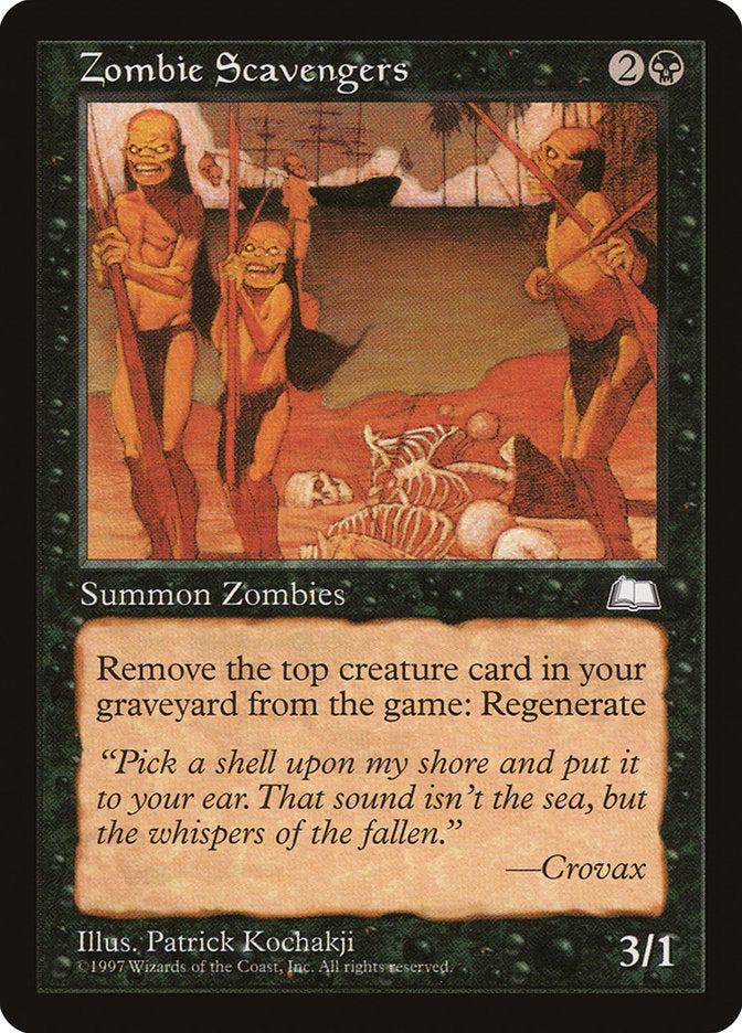 Zombie Scavengers [Weatherlight] Magic: The Gathering