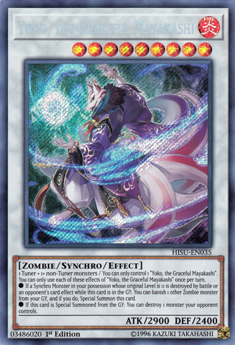 Yoko, the Graceful Mayakashi [HISU-EN035] Secret Rare Yu-Gi-Oh!