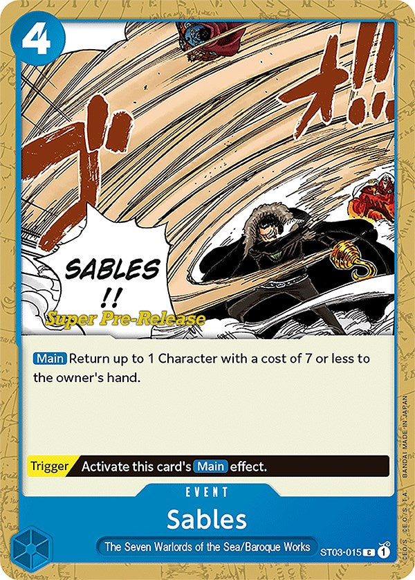 Sables [Super Pre-Release Starter Deck: The Seven Warlords of the Sea] Bandai