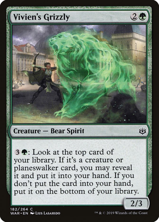 Vivien's Grizzly [War of the Spark] Magic: The Gathering