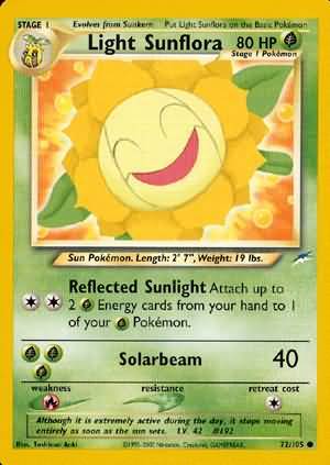 Light Sunflora (72/105) [Neo Destiny Unlimited] Pokémon