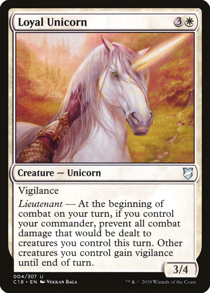 Loyal Unicorn [Commander 2018] Magic: The Gathering