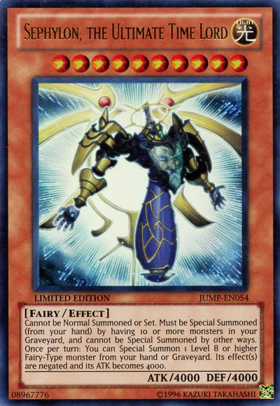 Sephylon, the Ultimate Time Lord [JUMP-EN054] Ultra Rare Yu-Gi-Oh!