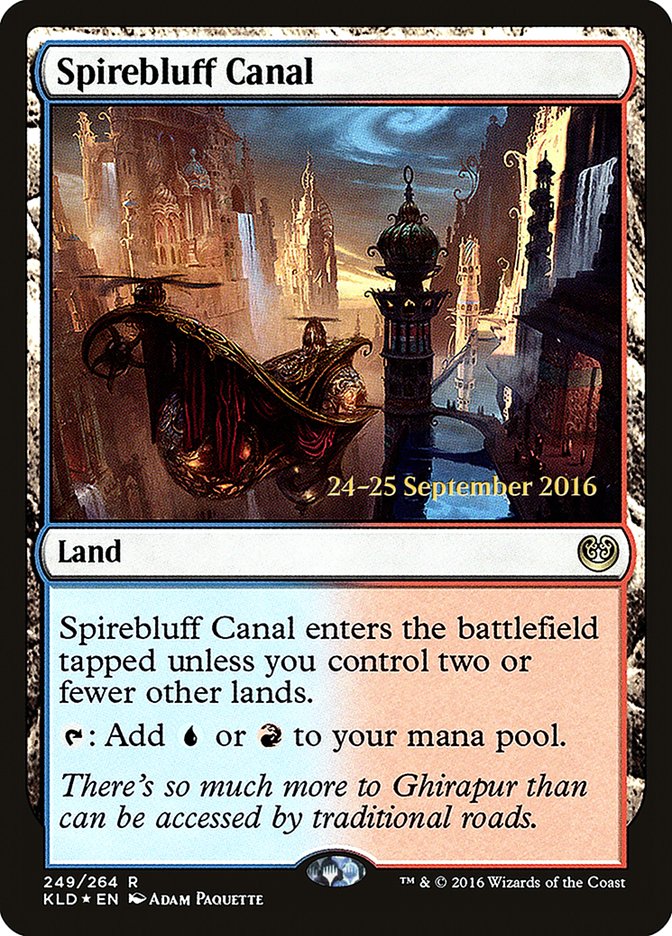 Spirebluff Canal [Kaladesh Prerelease Promos] Magic: The Gathering