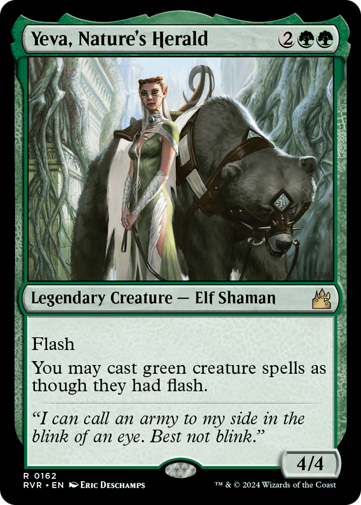 Yeva, Nature's Herald [Ravnica Remastered] Magic: The Gathering
