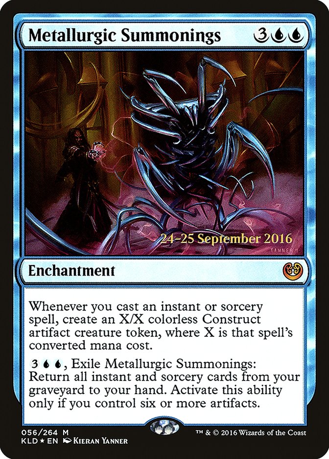 Metallurgic Summonings [Kaladesh Prerelease Promos] Magic: The Gathering