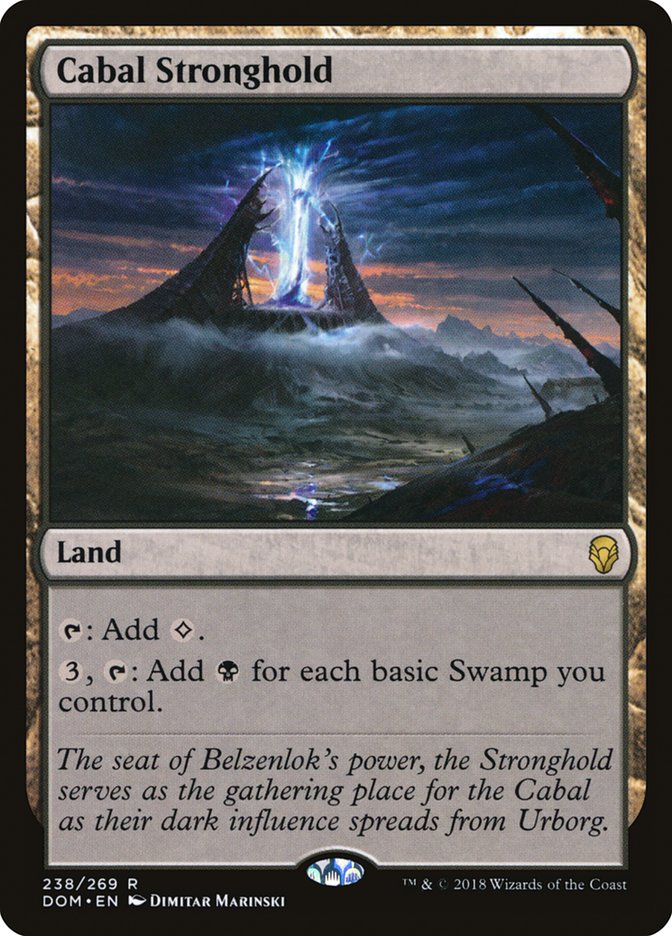 Cabal Stronghold [Dominaria] Magic: The Gathering