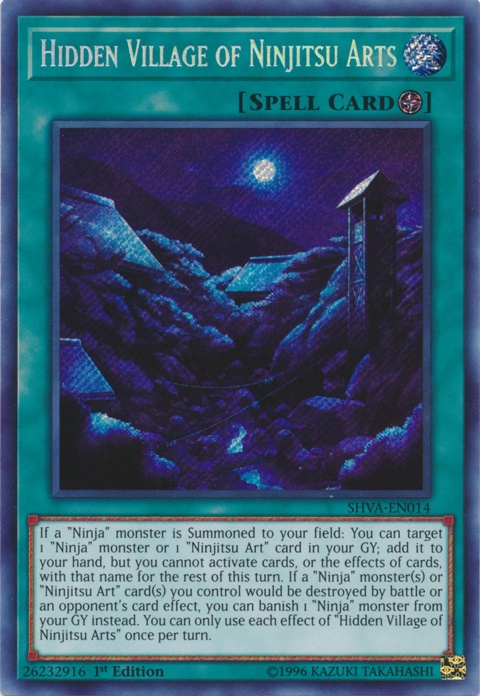 Hidden Village of Ninjitsu Arts [SHVA-EN014] Secret Rare Yu-Gi-Oh!