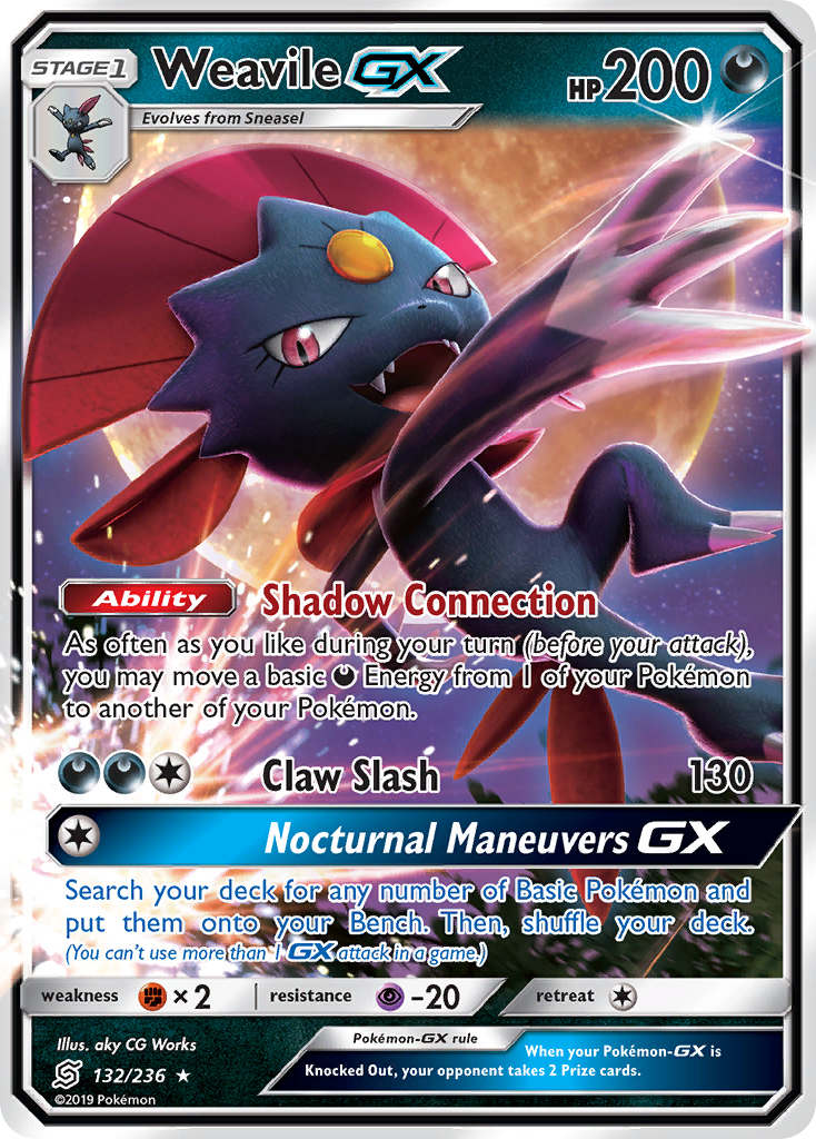 Weavile GX (132/236) [Sun & Moon: Unified Minds] Pokémon