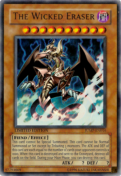 The Wicked Eraser [JUMP-EN016] Ultra Rare Yu-Gi-Oh!