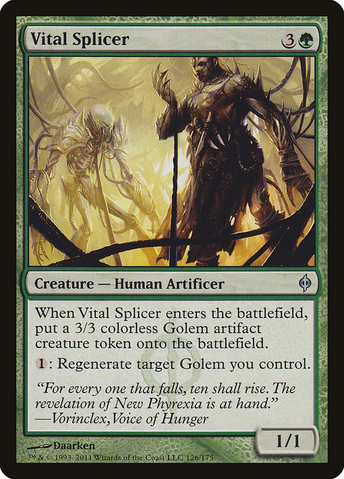 Vital Splicer [New Phyrexia] Magic: The Gathering