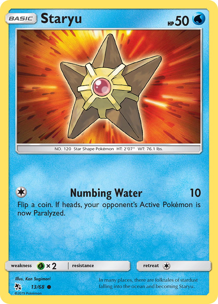 Staryu (13/68) [Sun & Moon: Hidden Fates] Pokémon