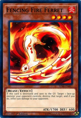 Fencing Fire Ferret [SDSB-EN017] Common Yu-Gi-Oh!