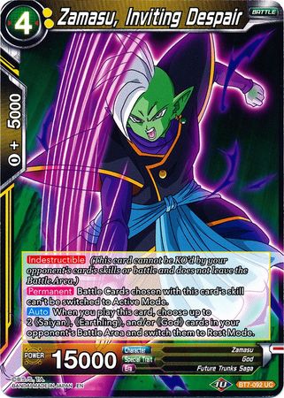 Zamasu, Inviting Despair (BT7-092) [Assault of the Saiyans] Dragon Ball Super