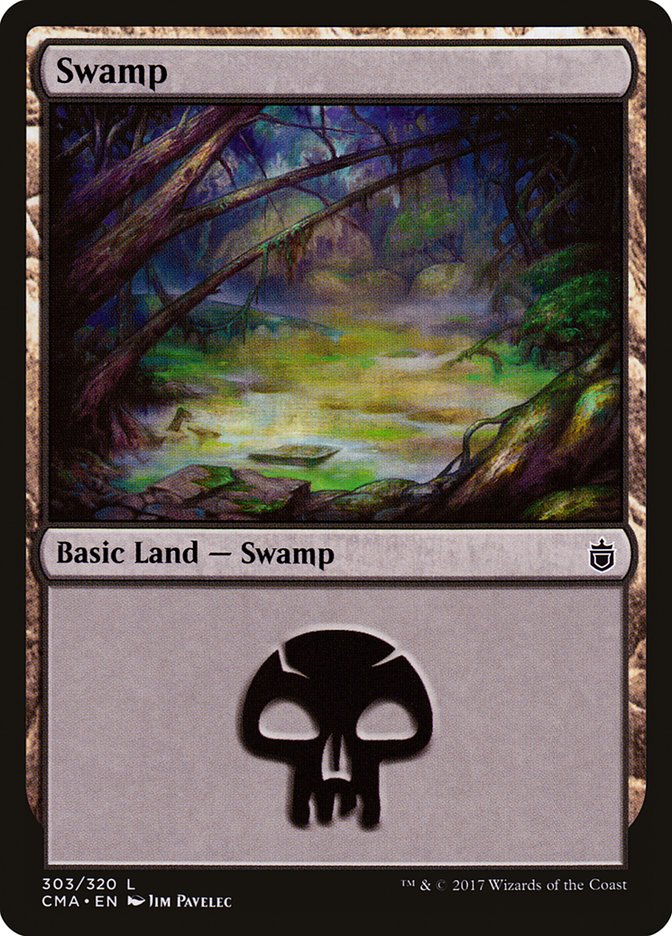 Swamp (303) [Commander Anthology] Magic: The Gathering