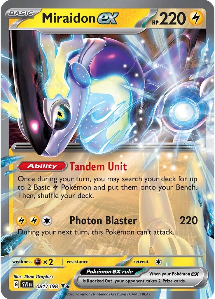 Miraidon ex (081/198) [Scarlet & Violet: Base Set] Pokémon