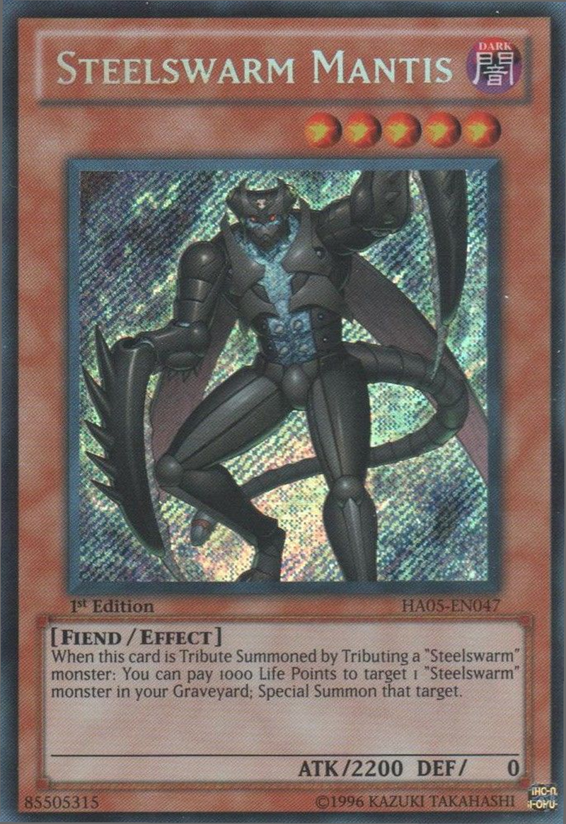 Steelswarm Mantis [HA05-EN047] Secret Rare Yu-Gi-Oh!