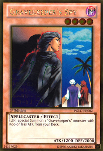 Gravekeeper's Spy [PGLD-EN082] Gold Rare Yu-Gi-Oh!