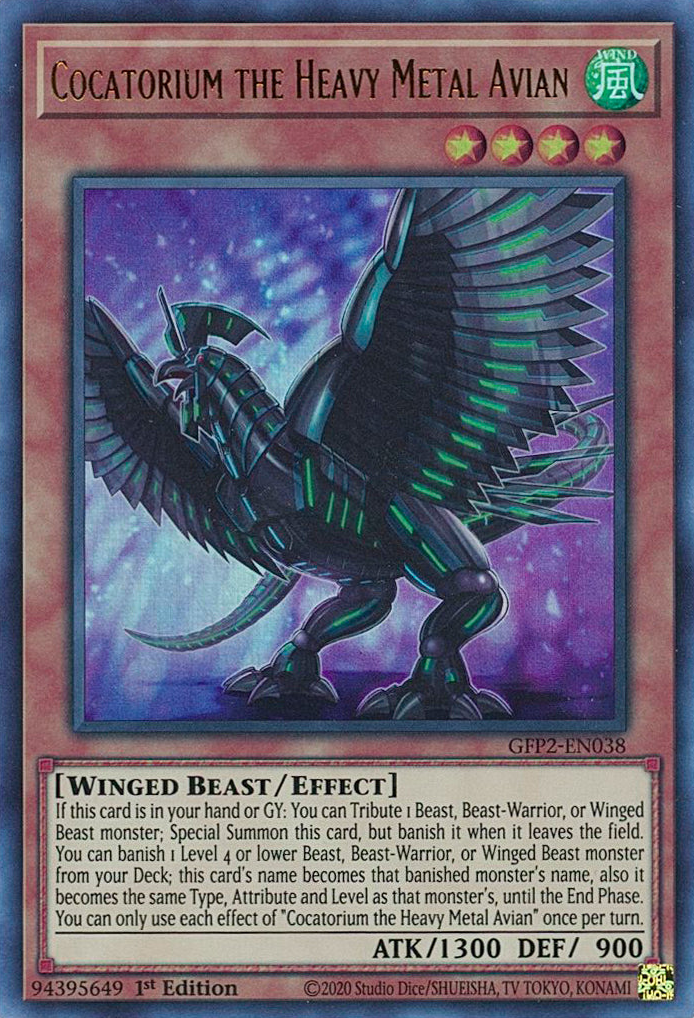 Cocatorium the Heavy Metal Avian [GFP2-EN038] Ultra Rare Yu-Gi-Oh!